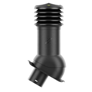 Kominek wentylacyjny HiVent blachodachówka profil W 125mm czarny