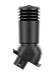 Kominek wentylacyjny do blachodachówek profil W 150mm czarny HiVent