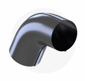 Krop stal kolano 90/60 st ceglasty