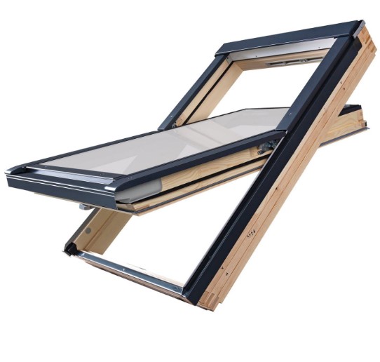 Okno dachowe FAKRO GreenView FTP-V U41 APMX 78x140 drewniane