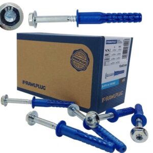 FFS Kołek ramowy 10x100mm+kołnierz wkręt heksagonalny