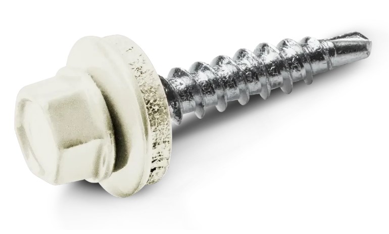 Wkręt farmerski blacha do drewna 4.8x35mm 9010 (biały)