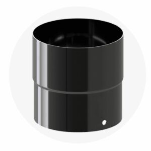 Krop stal złączka rury 90 9005 (czarny)