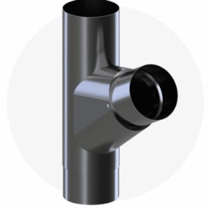 Krop stal trójnik rury 90/67.5° 8018 (czekoladowy brąz)