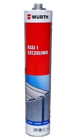 Klej strukturalny kolor czarny 300ml WÜRTH