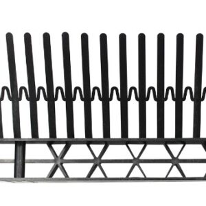 Grzebień okapowy z kratką wentylacyjną – czarny