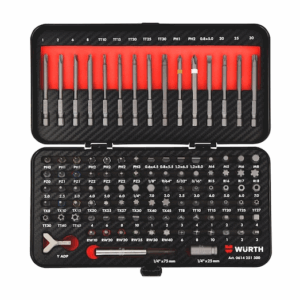 Zestaw bitów.różne gniazda 1/4"- 9 elem. WURTH