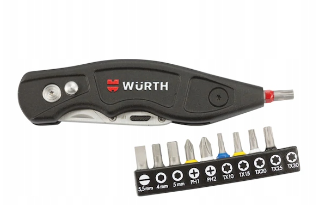 Nóż instalatorski z grotami WURTH