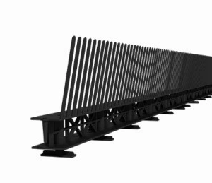 Grzebień okapu z kratka wentyl. 60/25mm - czarny