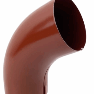 Kolano rury spustowej KROP Stal 90 mm / 60° RAL 3009