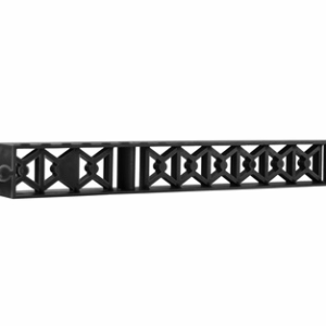 Okapowa kratka wentylacyjna - czarny