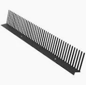 Grzebień okapu 100mm- czarny 9005