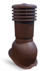 Kominek wentylacyjny Roofline Ventos do blachy trapezowej T18 fi 150 mm – RAL 8017 brąz