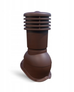 Kominek Wentylacyjny Blachodachówka N25 RAL 8017 brąz Ventos fi150mm