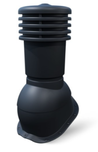 Kominek Wentylacyjny Blachodachówka N25 RAL 7021 grafit Ventos fi150mm